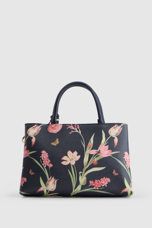 Cherry Floral Small Tote Bag